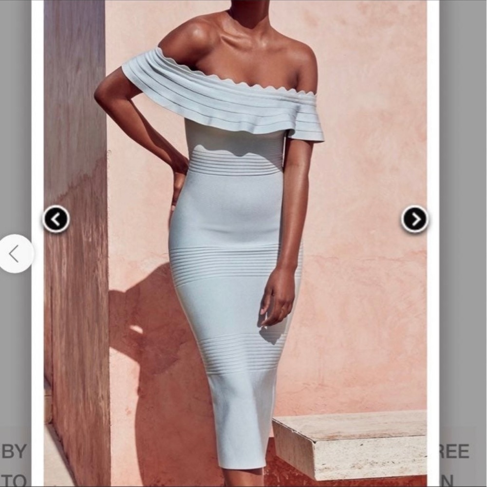 House of CB Coral Pink Bodycon Dress | Sleek & Chic Cocktail/Party